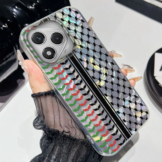 Hattah Keffiyeh Phone Case For Honor 400 Pro 200 Smart Magic5 Magic6 Magic7 Lite X9a X9b X9c X8a X8b X7c TPU Cover Flag