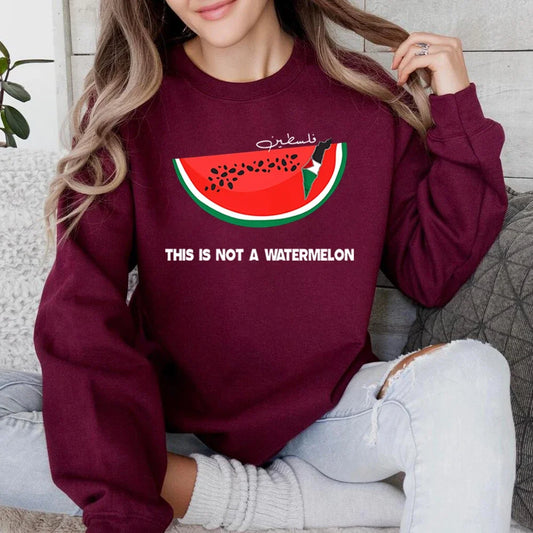 This Is Not A Watermelon Sweatshirt "Ceci N'est Pas Une Pastèque" Hoodie