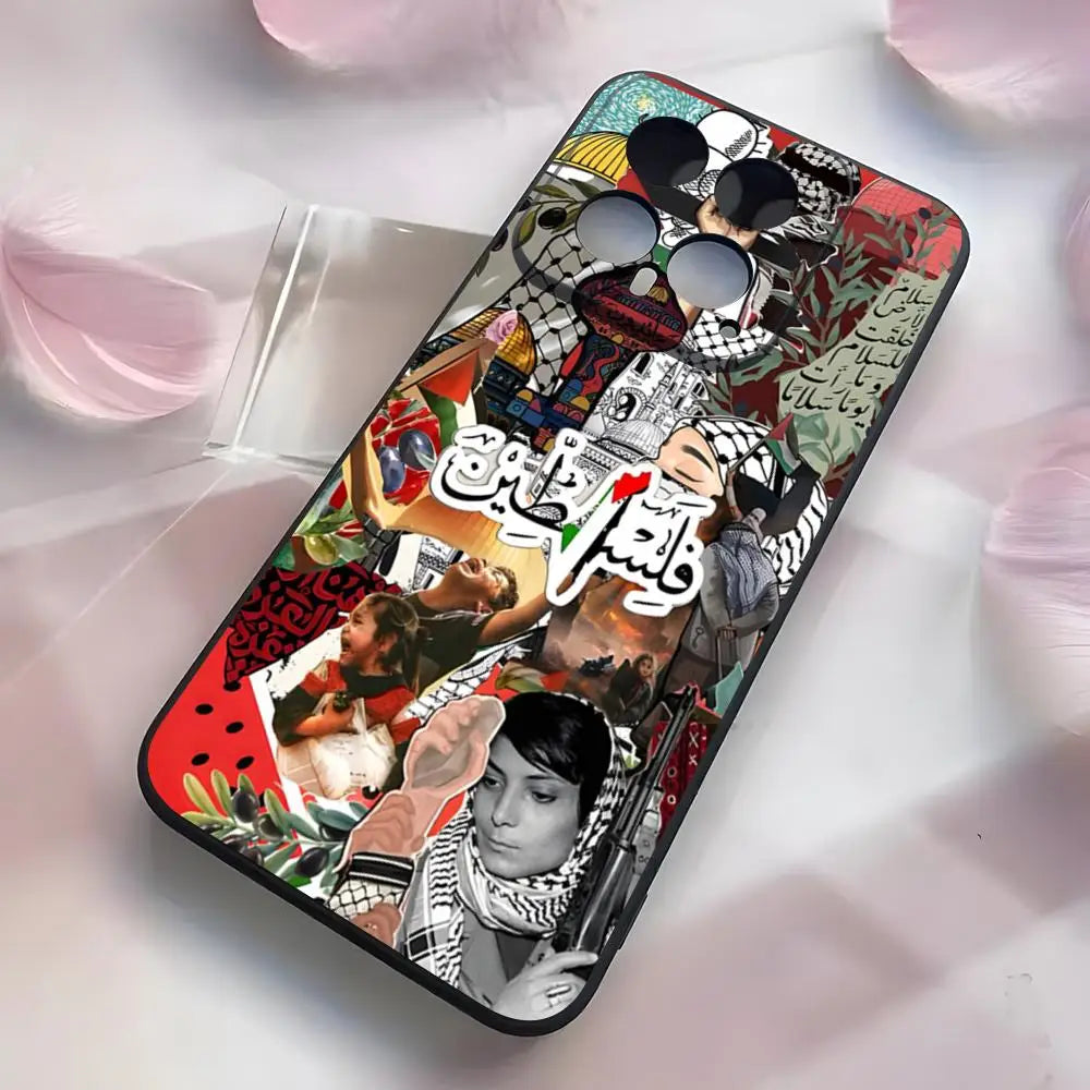 Palestine Flag Phone Case For Xiaomi 15 14 13 12 11 T Lite Ultra Redmi Note 14 13 12 Pro ProPlus 12 10 C 5G Cover