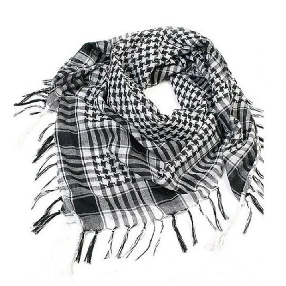 Lightweight kuffiya Scarf Desert Headscarf Soft Tactical Hiking Scarves Unisex Turban Military Shawl