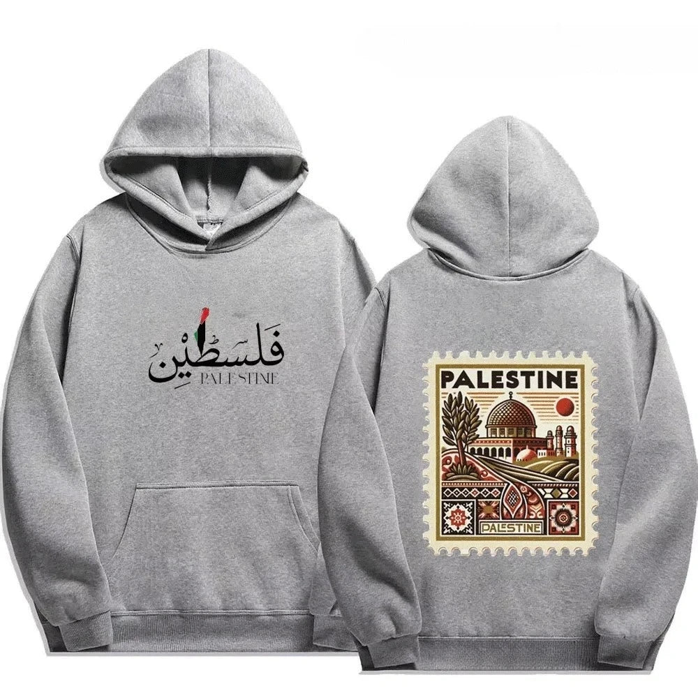 Palestine Unisex Vintage Casual Pullover Sweatshirts Palestine