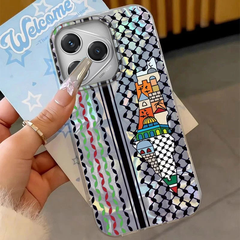 Hattah Keffiyeh Phone Case For Honor 400 Pro 200 Smart Magic5 Magic6 Magic7 Lite X9a X9b X9c X8a X8b X7c TPU Cover Flag