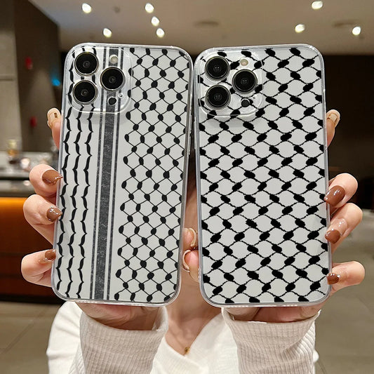 Hattah Keffiyeh Phone Case For iPhone 16 15 14 13 12 11 Mini Pro Max X XR XSMax 7 8 Plus SE20 Transparent Cover