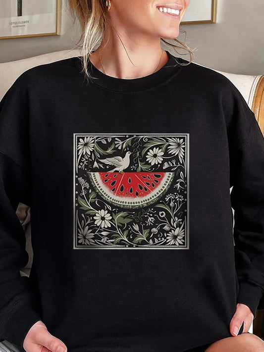 2024 New Autumn/Winter Watermelon Printed Sweatshirt
