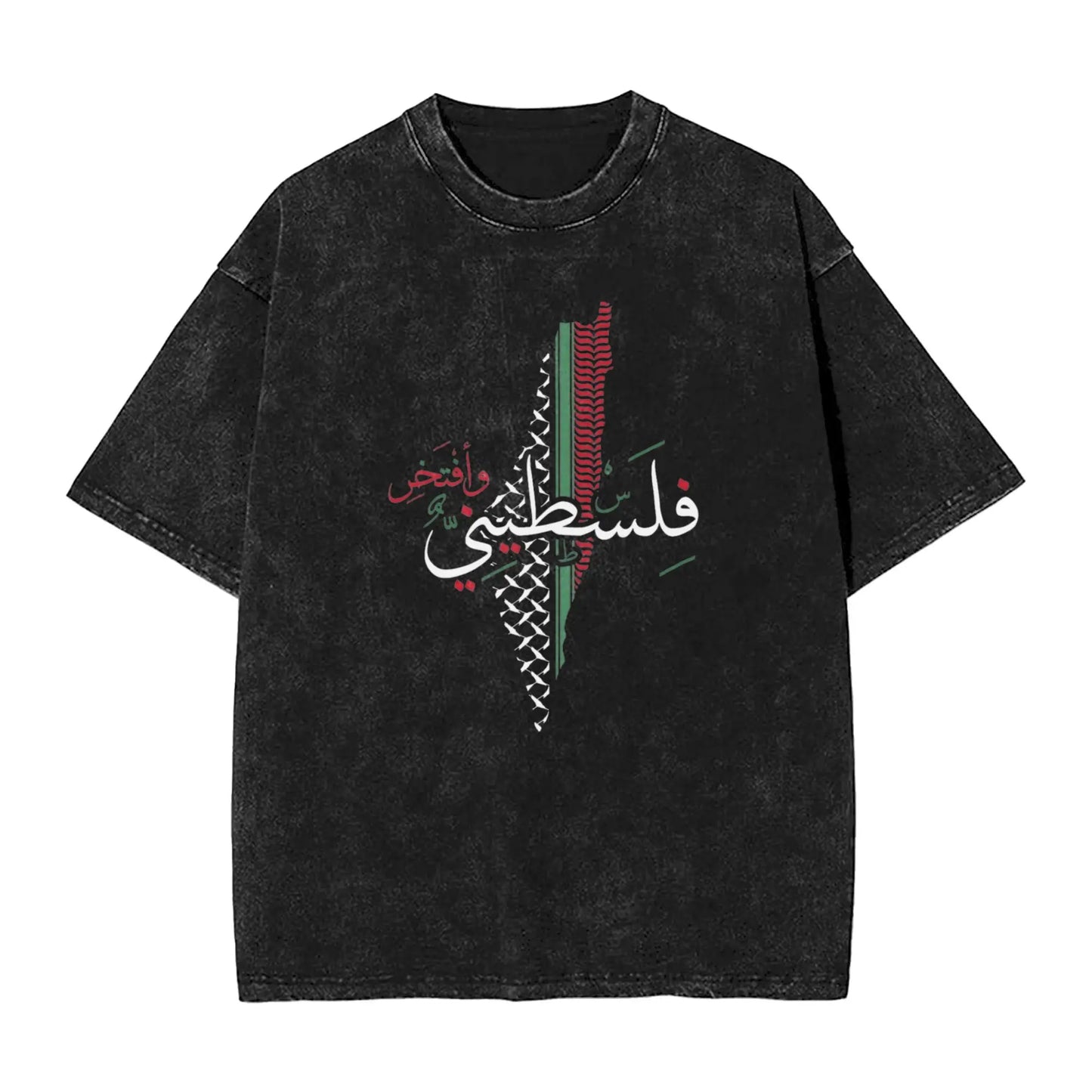 Palestine flag T Shirt Men 100% Cotton