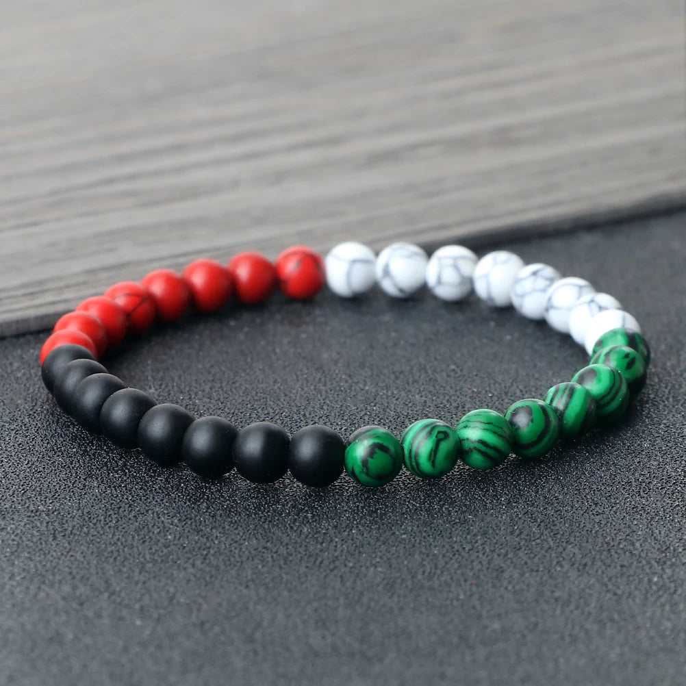 Palestine Red Black Green White National Flag bracelets