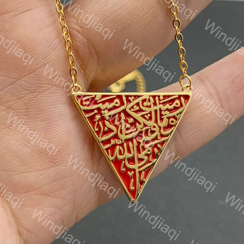 RED Triangle with Arabic words