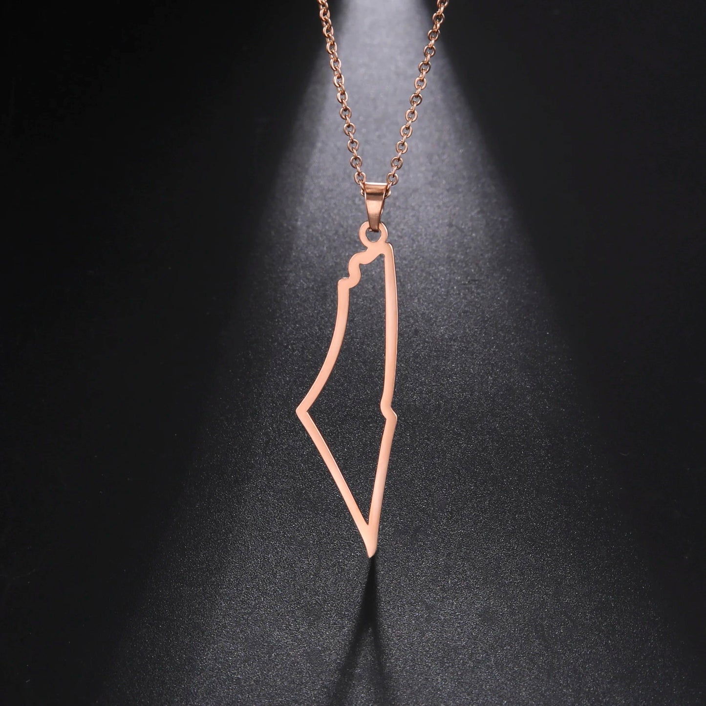 Kkjoy New Fashion Stainless Steel Necklace For Women Man Simple design Irregular Hollow Mountains Pendant Lover Jewelry Gifts