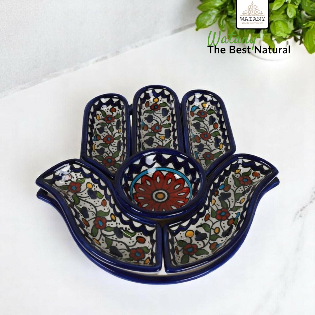 Palestinian Nuts Tray Hand 32×32×10 cm