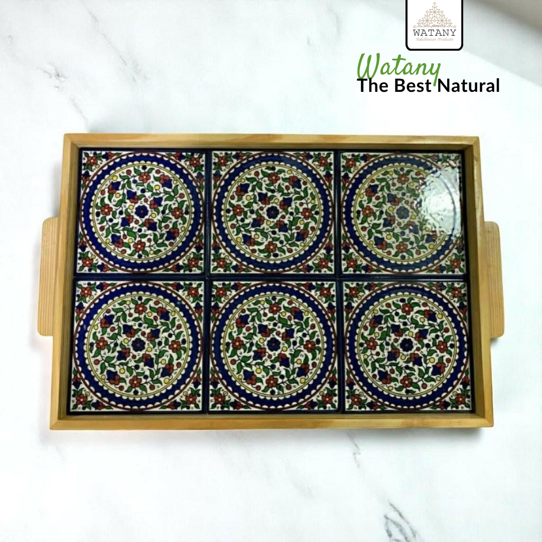 Palestinian Food Tray 45×24 cm