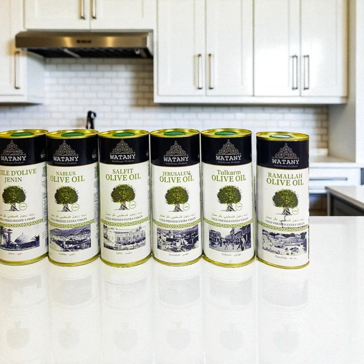 Olive Oil Set – Taste of Palestine by WATANY (6-Region Sampler)