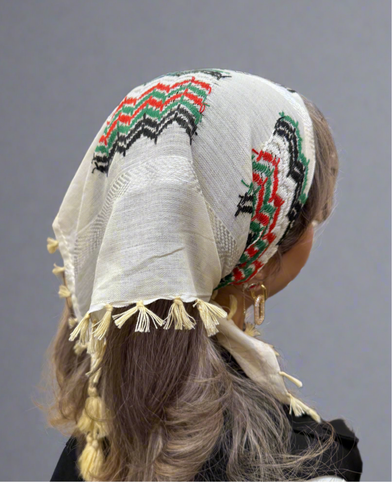 Kufiya Bandanas | Classic, Tatreez, Modern Designs – Palestinian Keffiyeh Triangle Headwraps