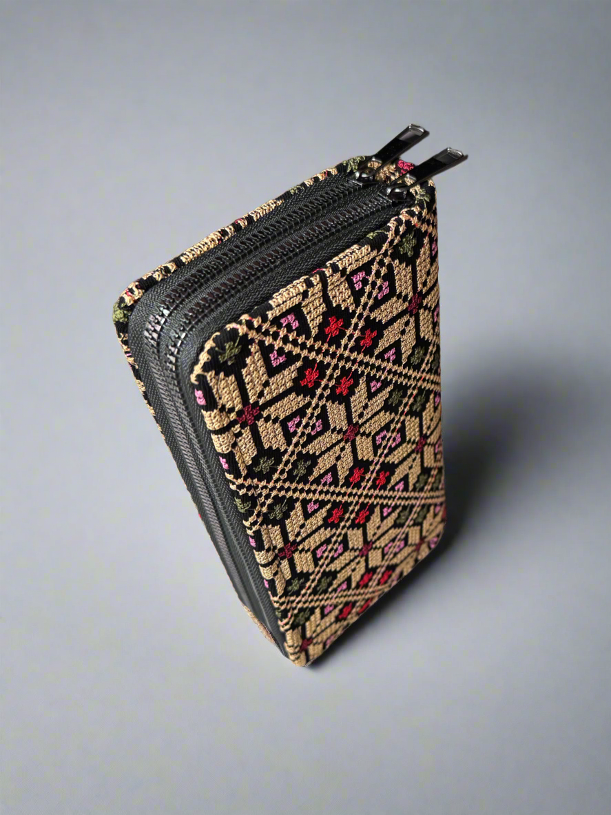 Large Palestinian Wallet – Red, Gold, Watermelon, or Kufiya