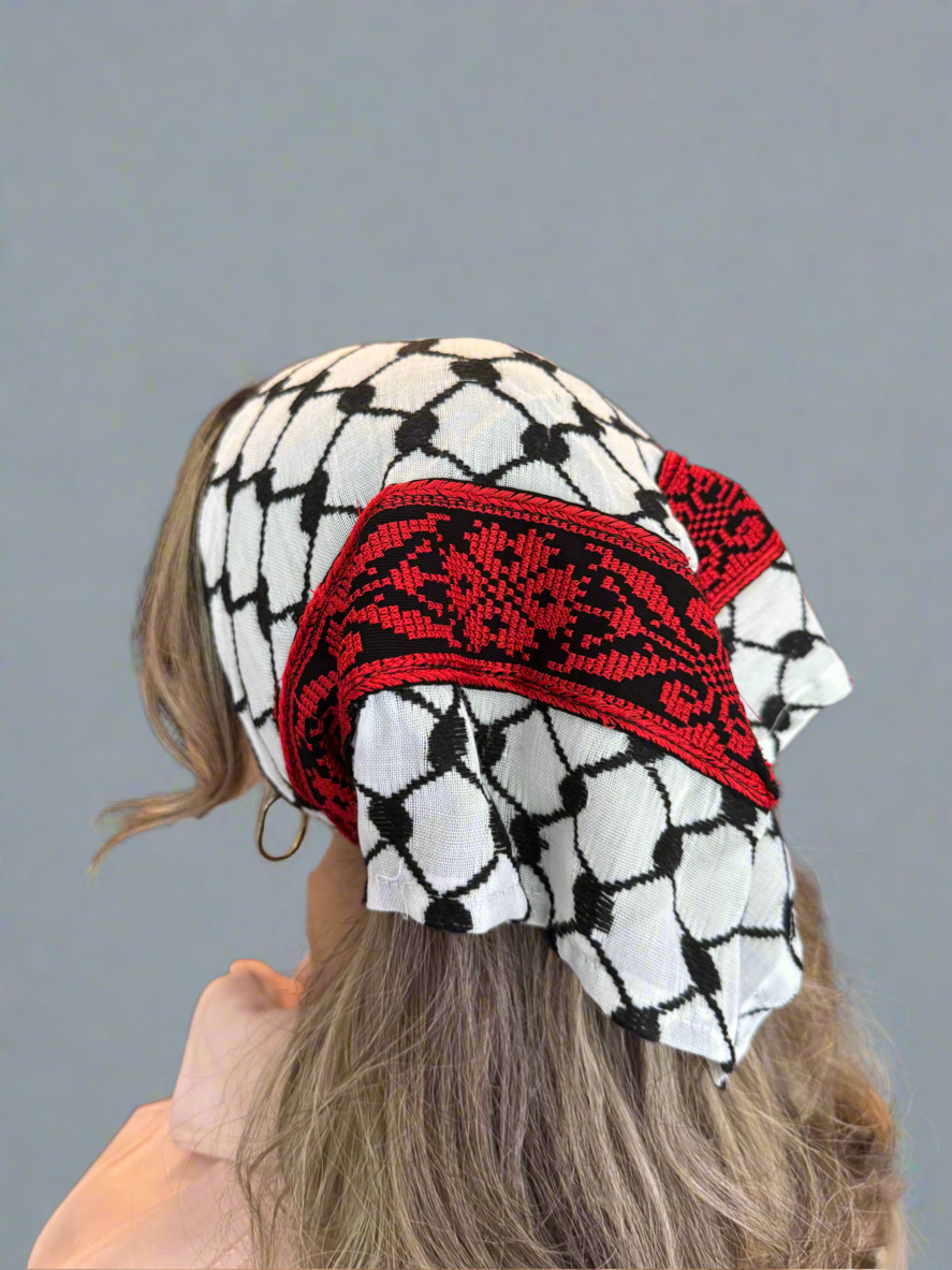 Kufiya Bandanas | Classic, Tatreez, Modern Designs – Palestinian Keffiyeh Triangle Headwraps