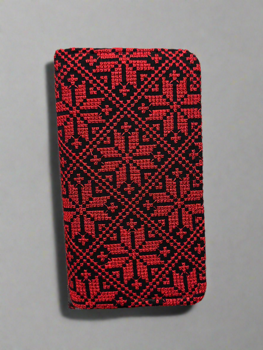 Large Palestinian Wallet – Red, Gold, Watermelon, or Kufiya