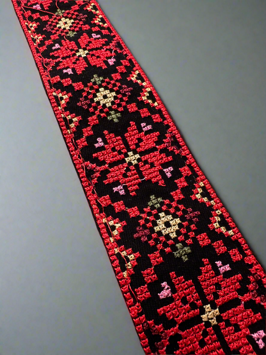 Tatreez Strap | Multipurpose Bag, Camera & Guitar Strap – Palestinian Embroidery Pattern