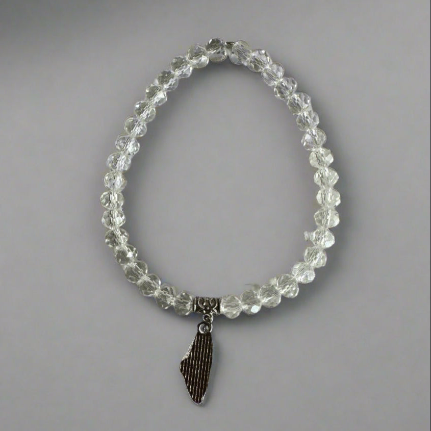 Beaded Bracelets | Watermelon & Palestine Map Charms – Black, White, Multicolor