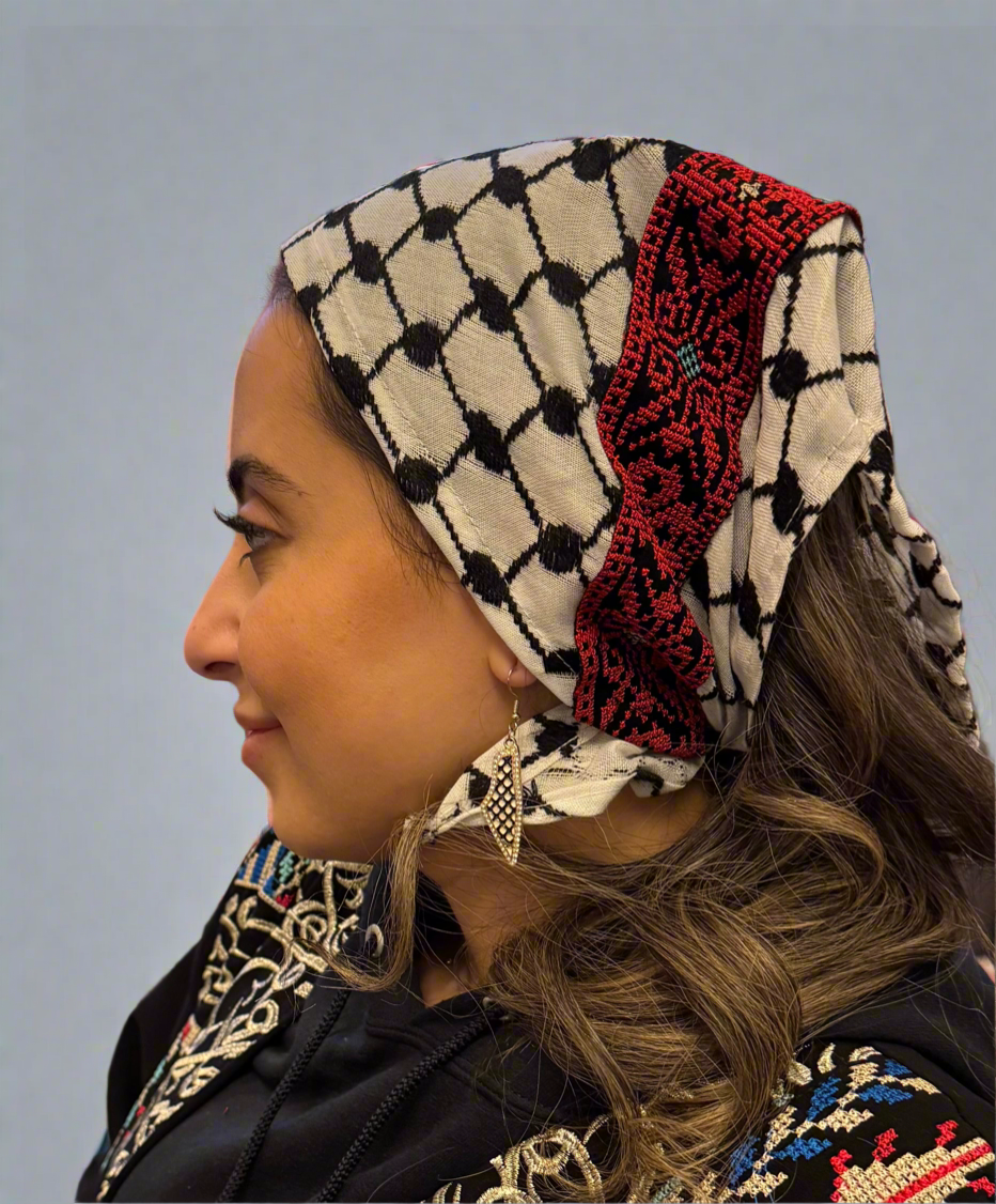 Kufiya Bandanas | Classic, Tatreez, Modern Designs – Palestinian Keffiyeh Triangle Headwraps