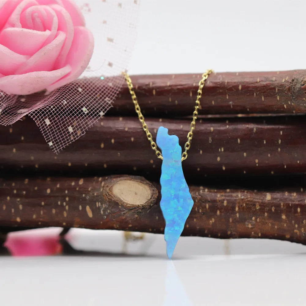 925 Silver O chain Palestine necklaces