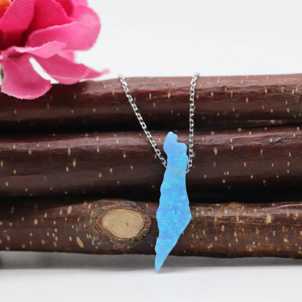 925 Silver O chain Palestine necklaces