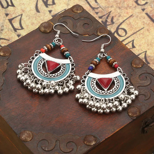 RED Triangle Earings