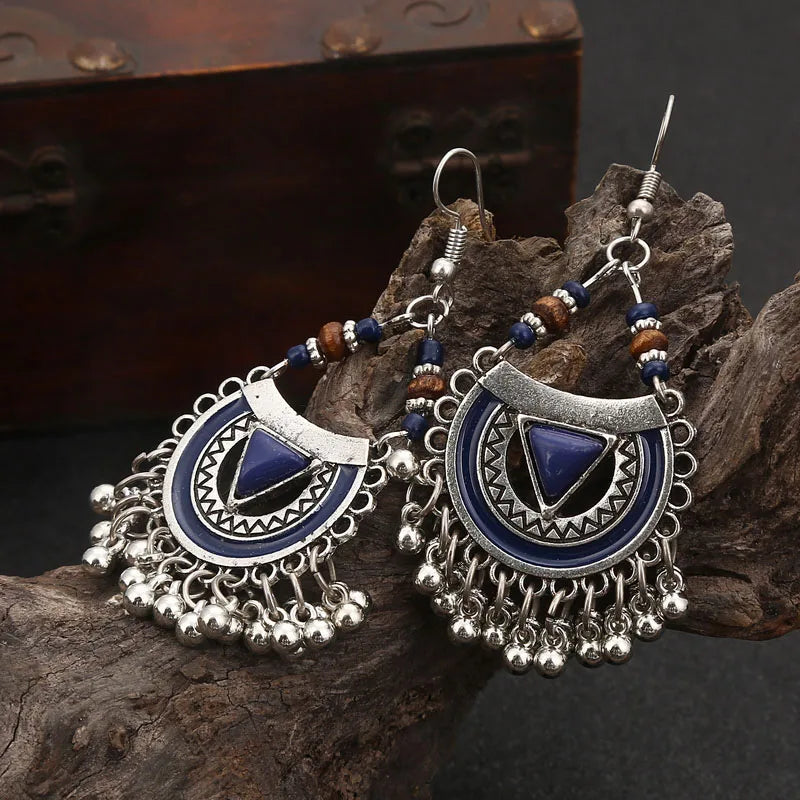 RED Triangle Earings