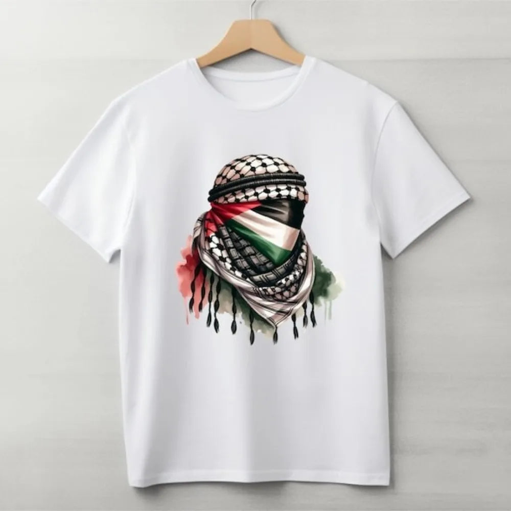 Palestine T Shirt Keffiyeh