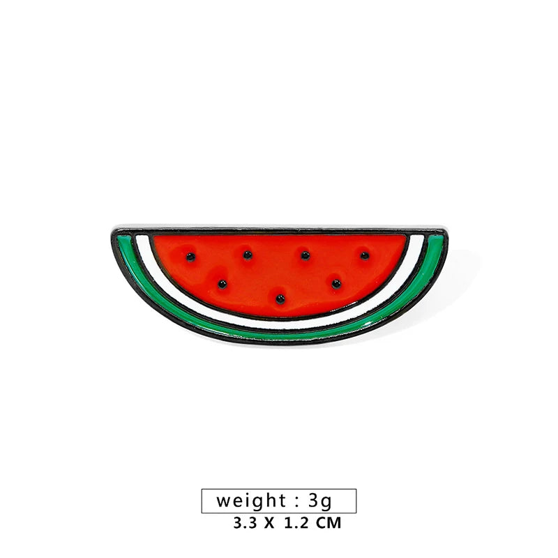 NOT A Watermelon Brooch Pin Handala Heart
