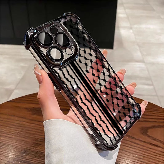 Hattah Keffiyeh Phone Case For iPhone 16 15 14 13 12 11 Pro Max X XR XSMax 7 8 Plus Shockproof Clear Armor Cover