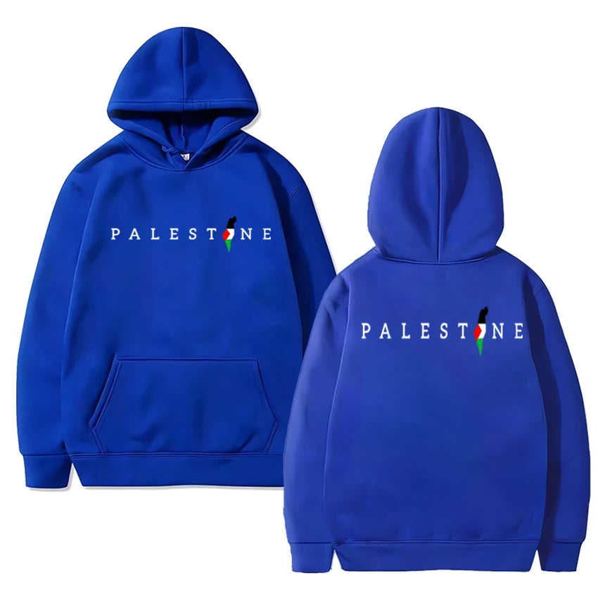 2025 Palestine Flag Double Sided Print Hoodie