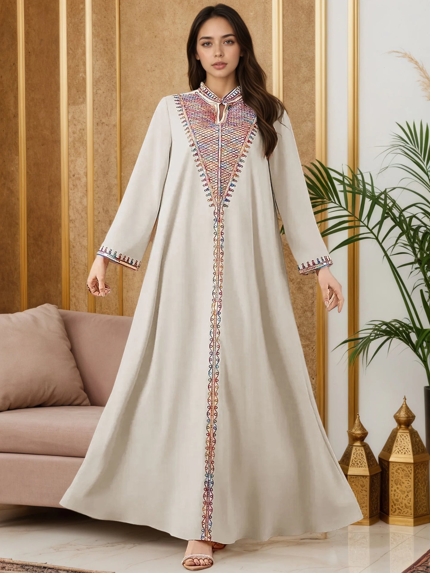 2025 New Moroccan Style Muslim Abaya