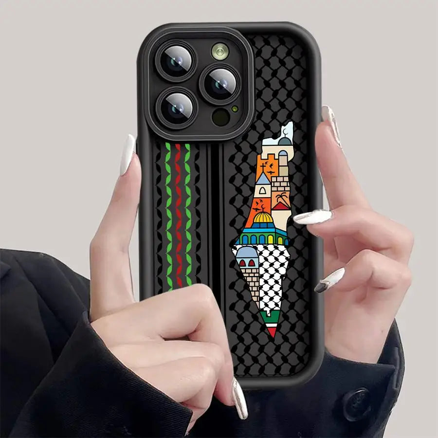 high quality Hattah Keffiyeh Phone Case for Apple iPhone TPU Soft Cover