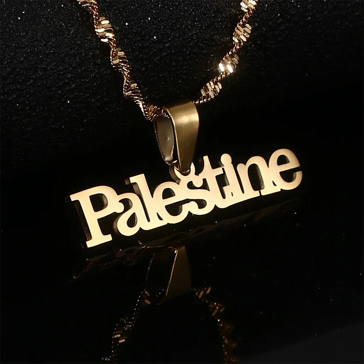 Two-Year Guarantee Palestine Vintage Map Pendant