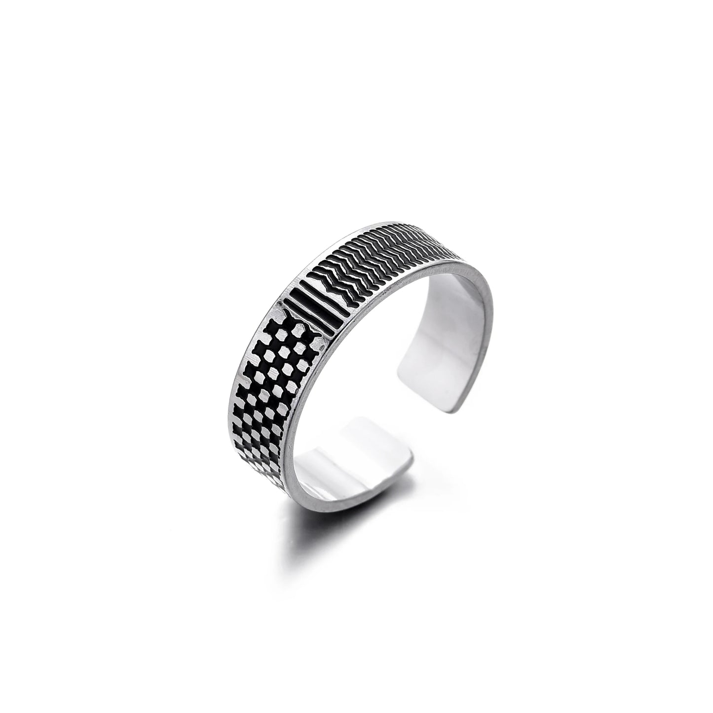 Palestine kuffya and map Ring