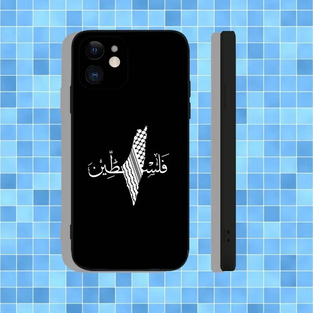 Embroidery. Flag Palestine's Phone Case For iPhone