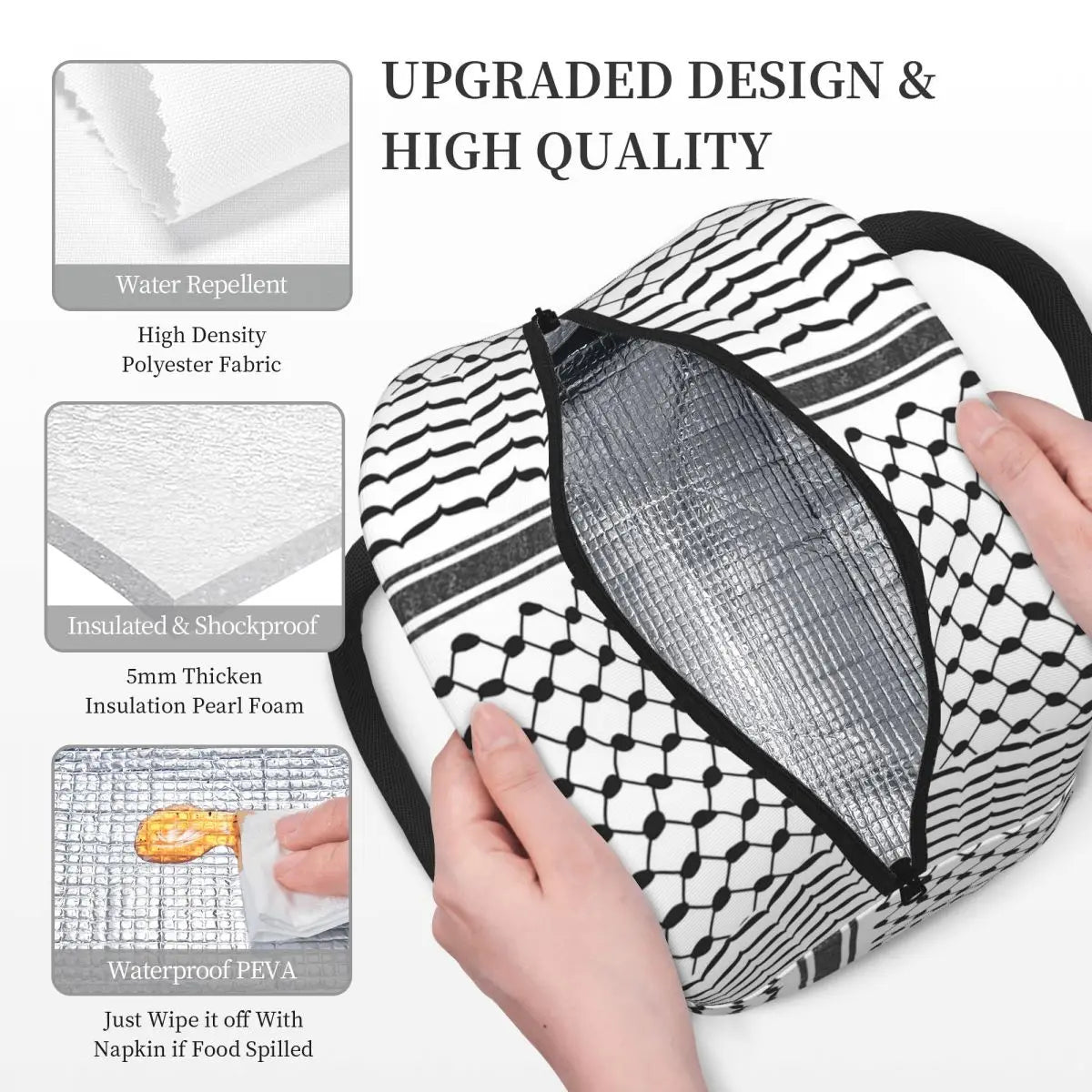 Hattah (Keffiyeh)  Lunch Bag for Kids School Cooler