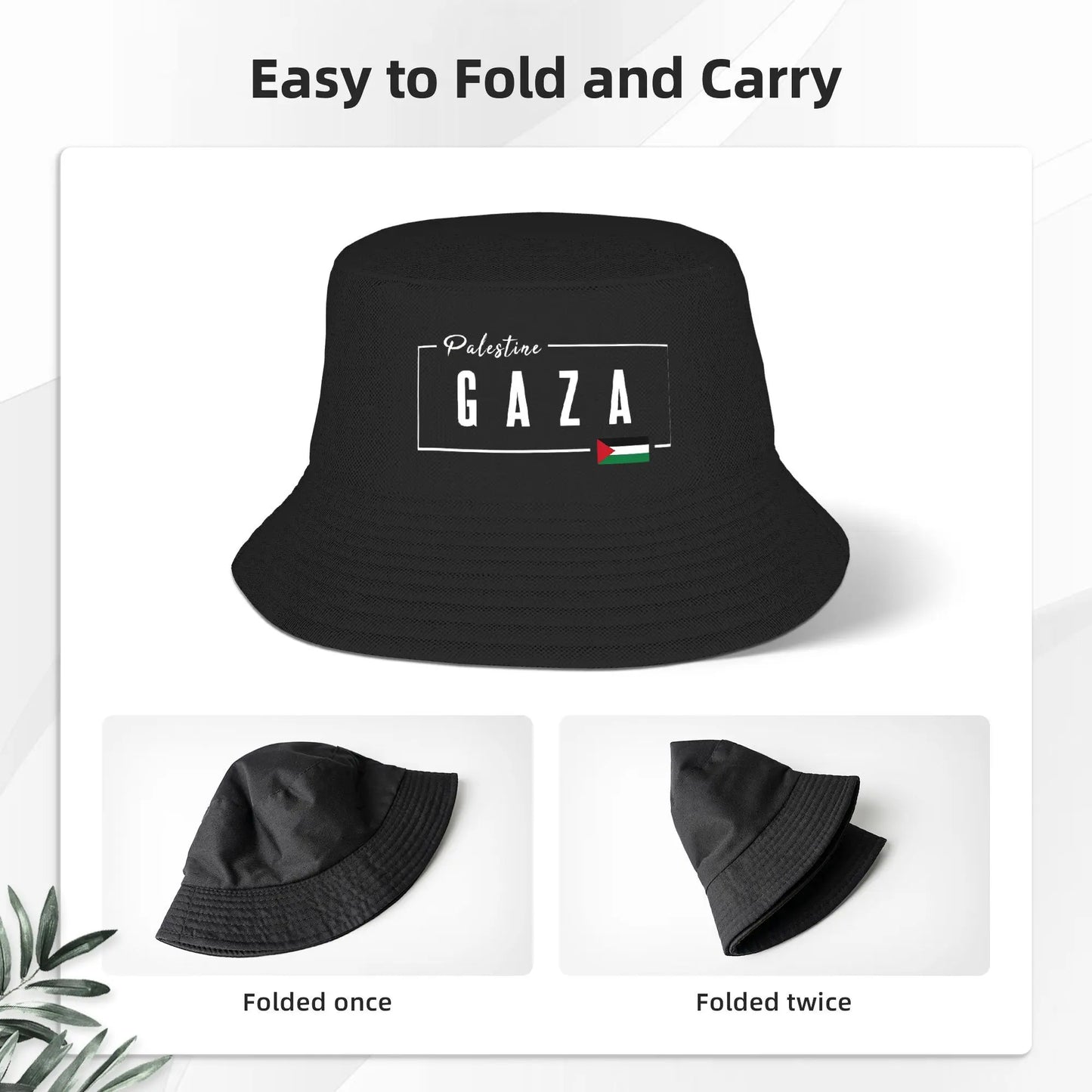 Gaza Palestine Flag Bucket Hat