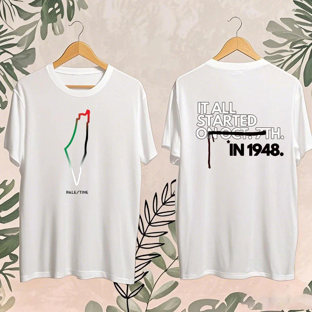 Palestinian Shirt Color of Watermelon 2025