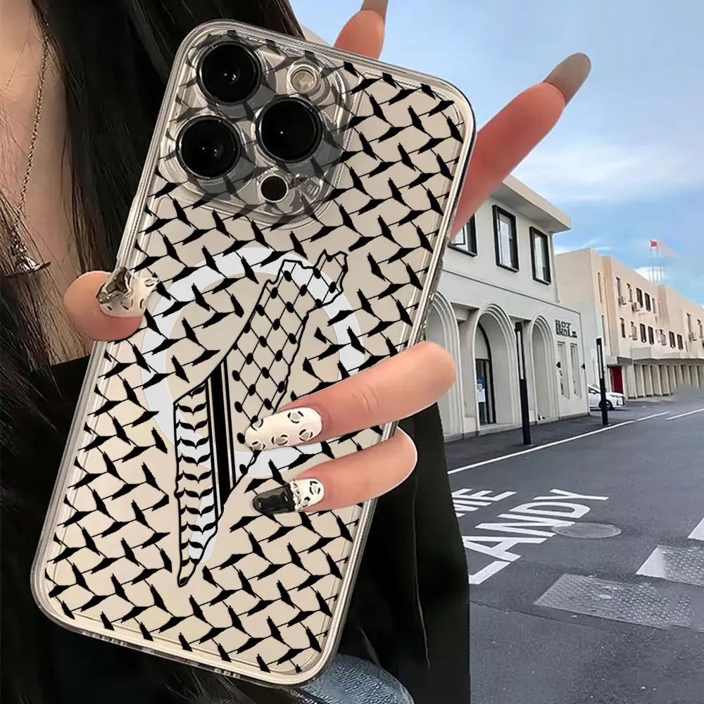 Hattah Keffiyeh Magsafe Magnetic Phone Case for iPhone Tpu Cover