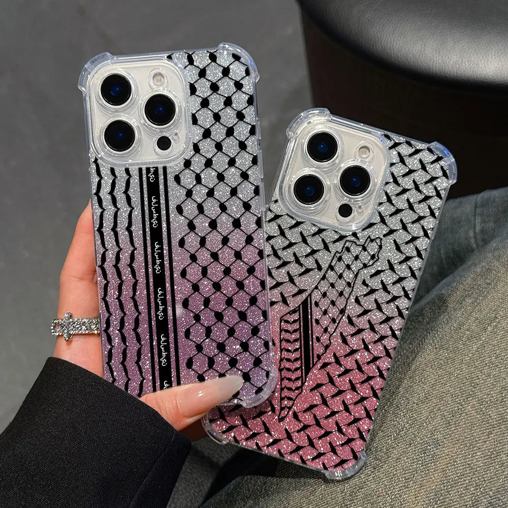 Fashion Hattah Keffiyeh Phone Case For iPhone Clear Back Cover