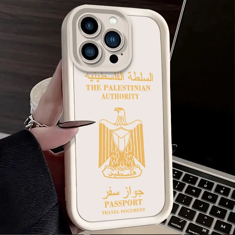 Palestine Flag Phone Case for iPhone Liquid Silicone Shockproof Cover