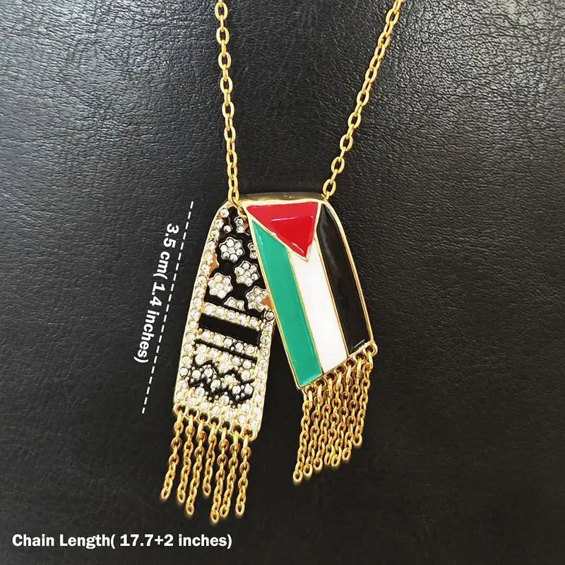 Palestine Keffiyeh Scarf Necklace