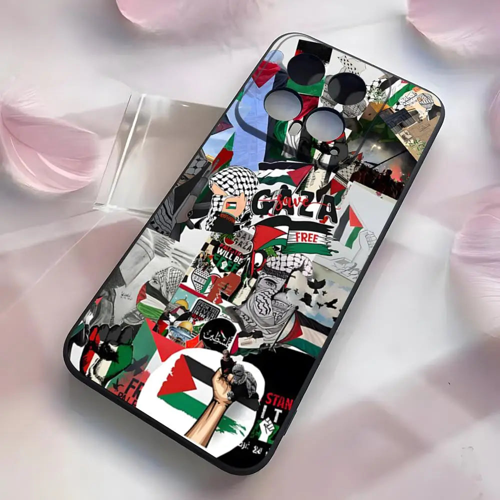 Palestine Flag Phone Case For Xiaomi 15 14 13 12 11 T Lite Ultra Redmi Note 14 13 12 Pro ProPlus 12 10 C 5G Cover