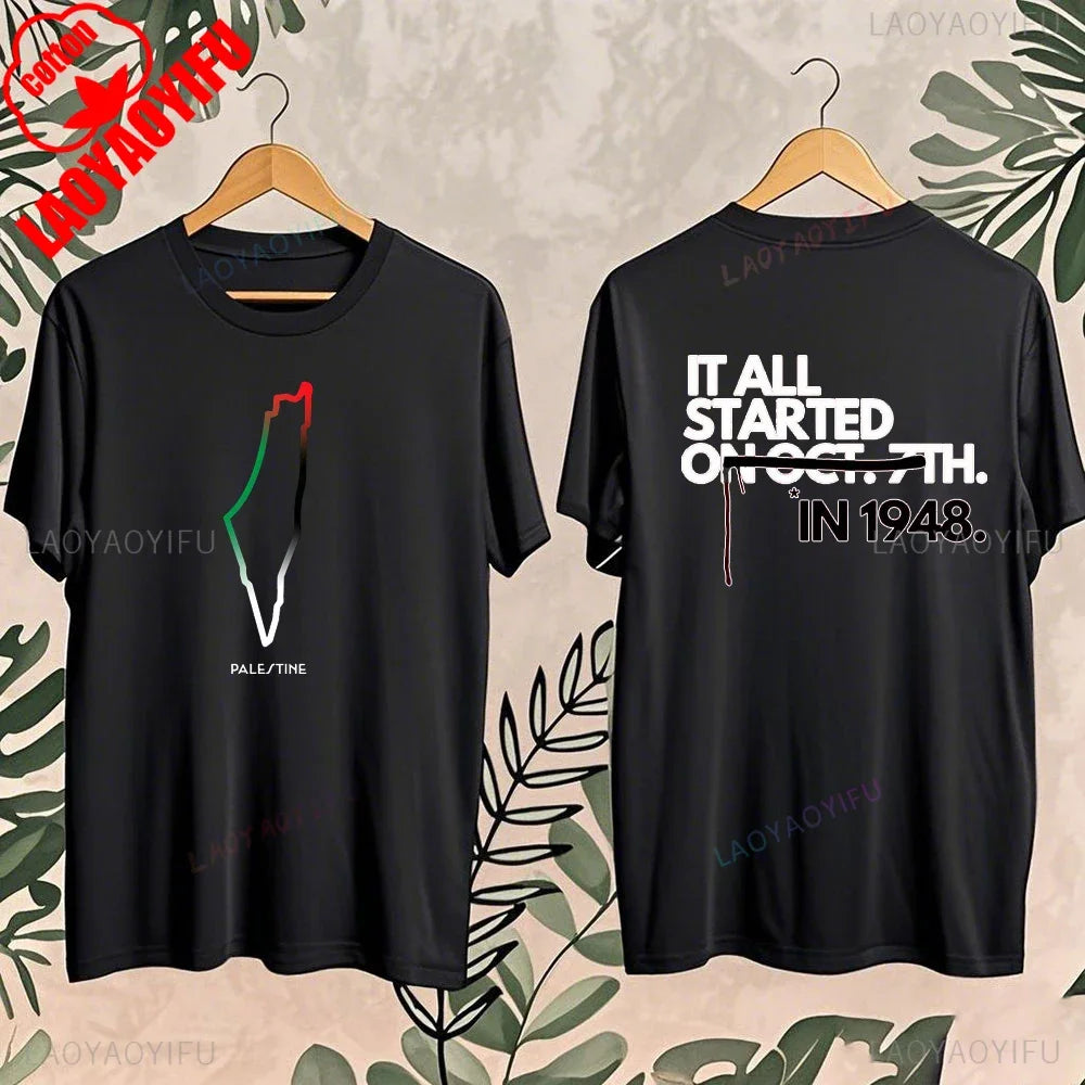 Palestinian Shirt Color of Watermelon 2025