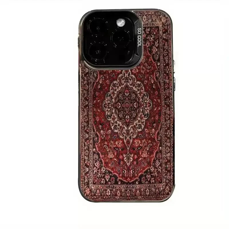ppppppppppppppppPersian Carpet Style Popular Phone Case For iPhone 17 Air 16 15 14 13 12 11 Pro Max XS XR 15 Plus 16E 17Pro Y2k Shockproof Cover