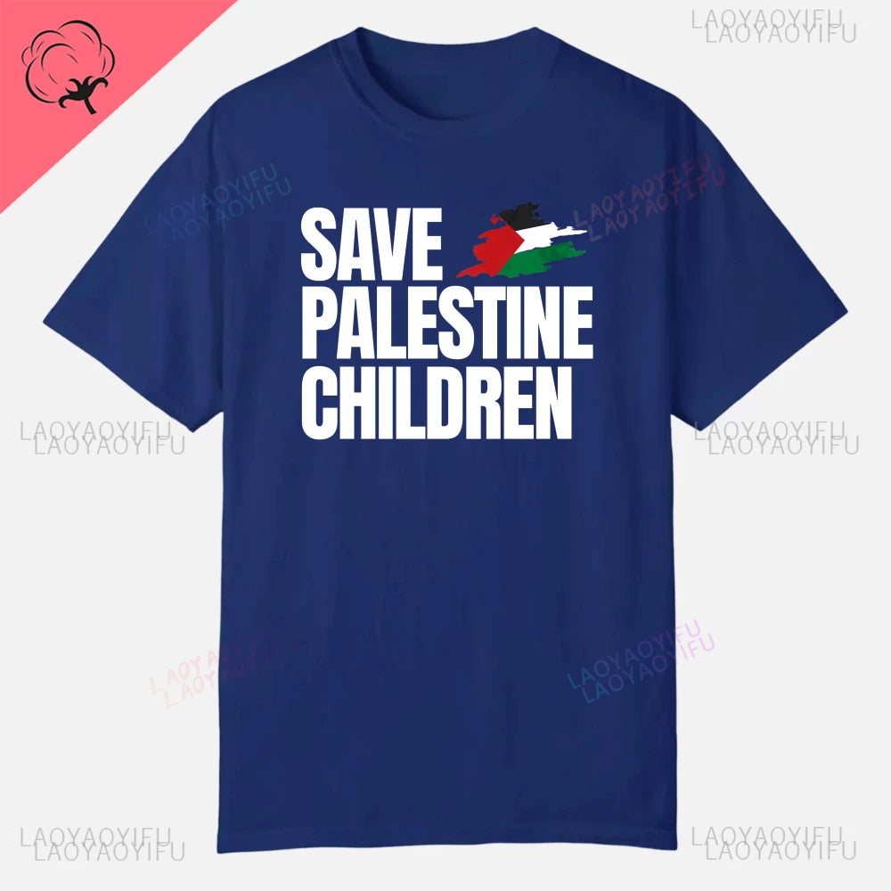Palestine  Short Sleeve  Cotton T-shirt