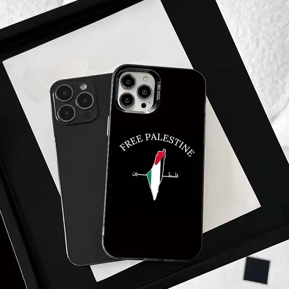 Palestine Flag MAP Phone Case For iPhoneMatte Shockproof Cover