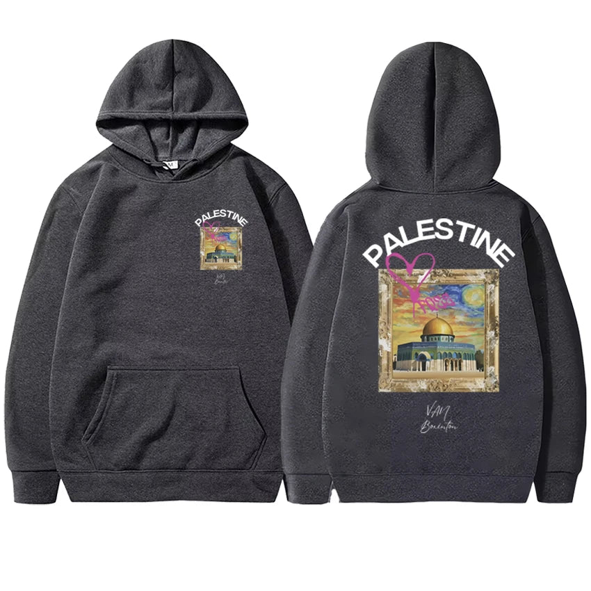 2025 Palestine New Double-Sided print Graphic Hoodies
