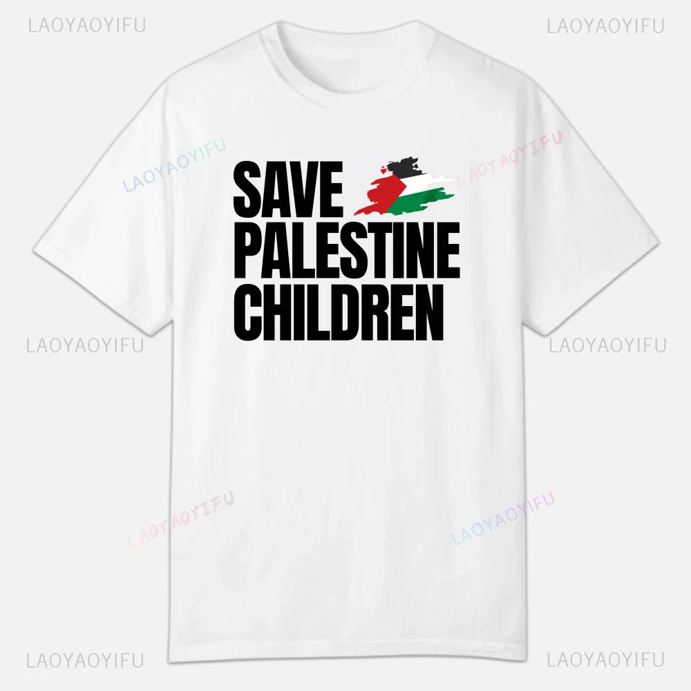 Palestine  Short Sleeve  Cotton T-shirt