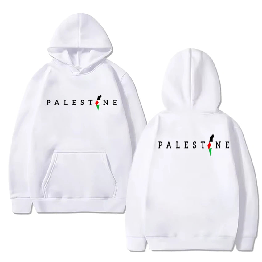 2025 Palestine Flag Double Sided Print Hoodie